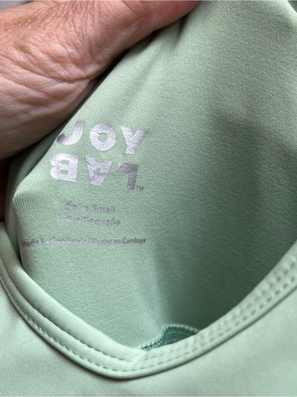 JoyLab Sage Green V-Neck Athletic Tennis Dress Built In Shorts XS - Picture 3 of 8